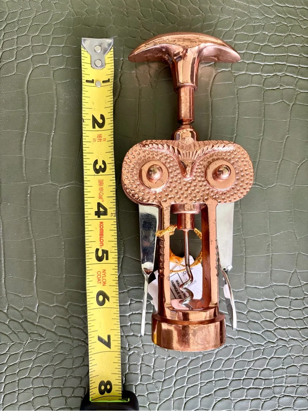 Anthropologie Noctua Wing Owl Corkscrew Discontinued Barware Wine Accessory NWT